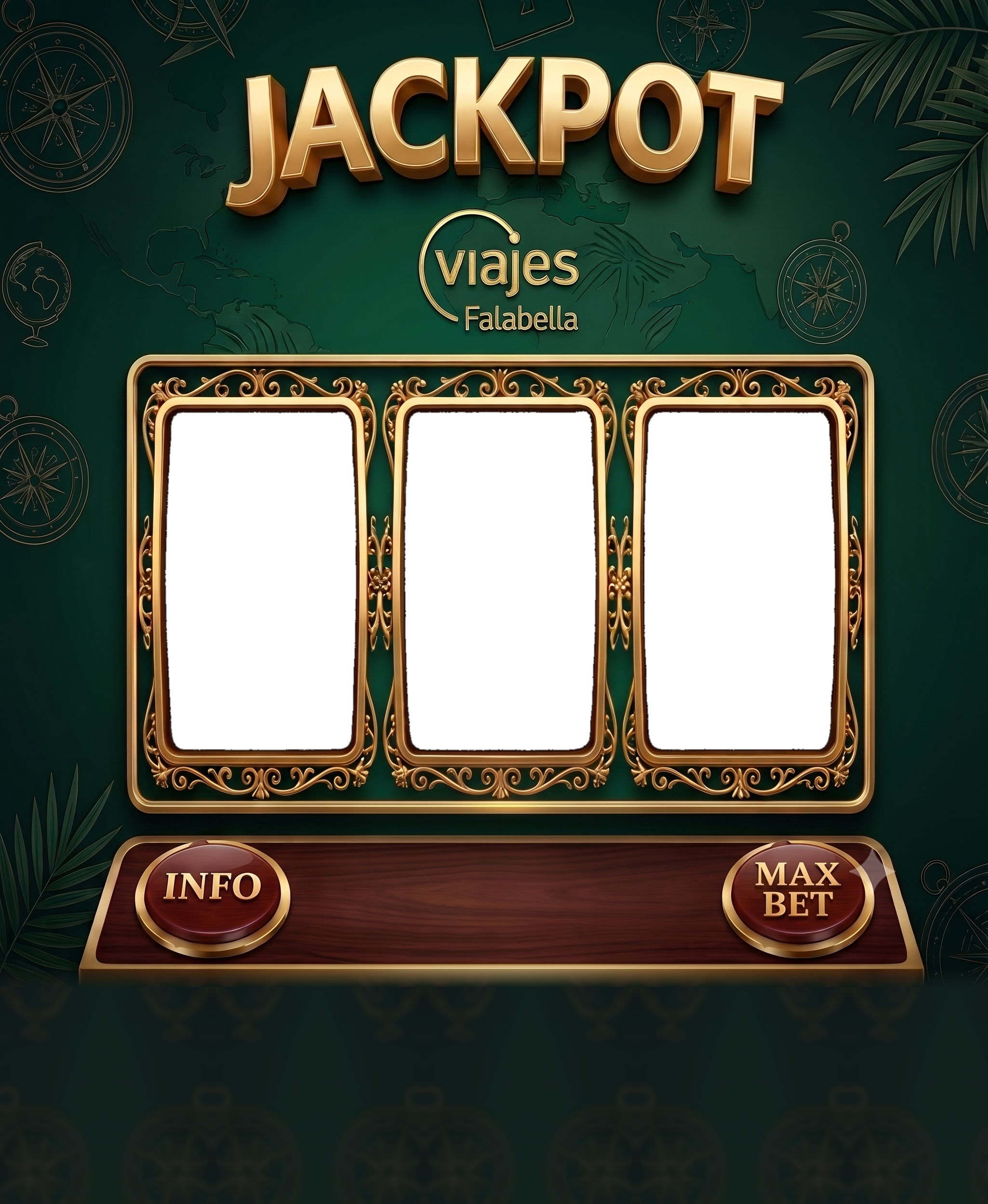 Marco tragamonedas — Jackpot Viajes Falabella